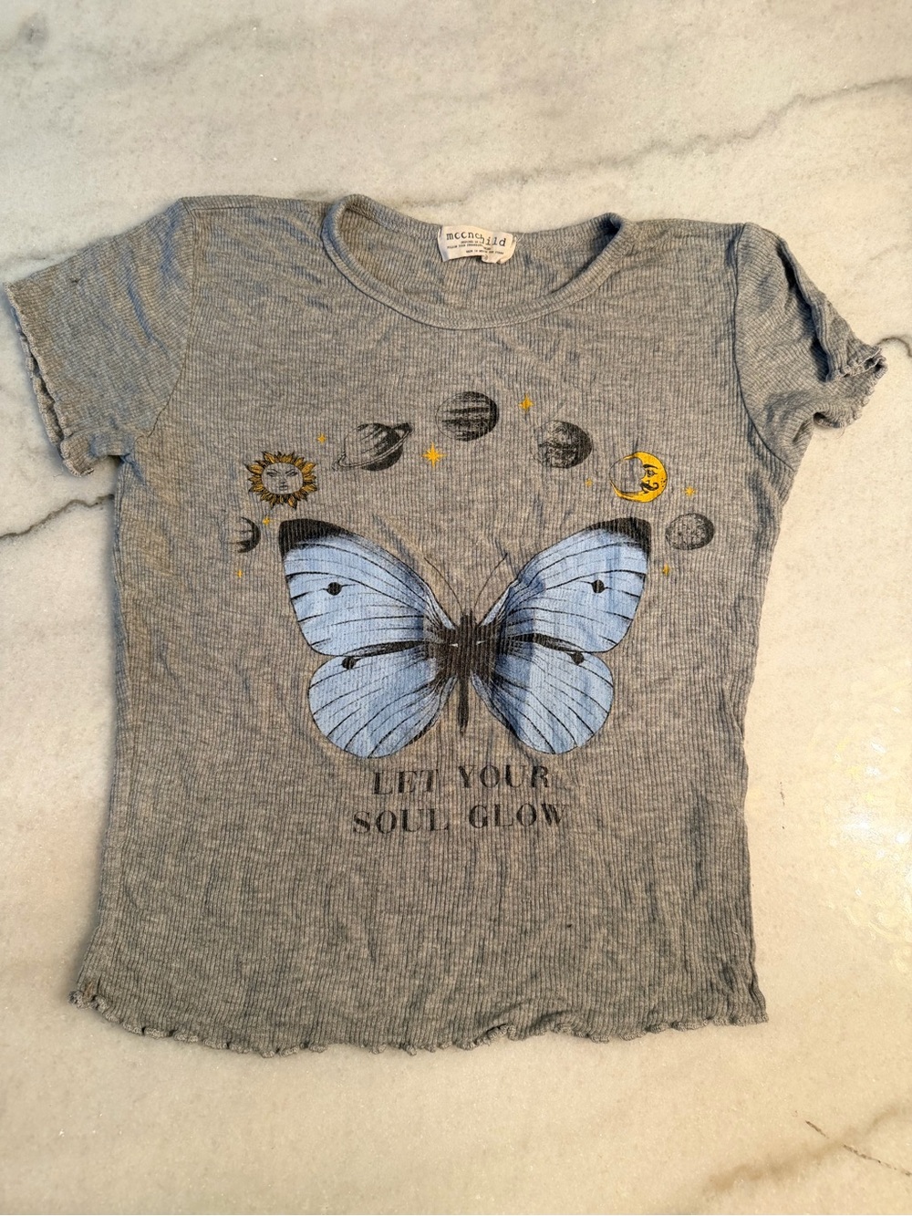 Butterfly Graphic Tee - Blue